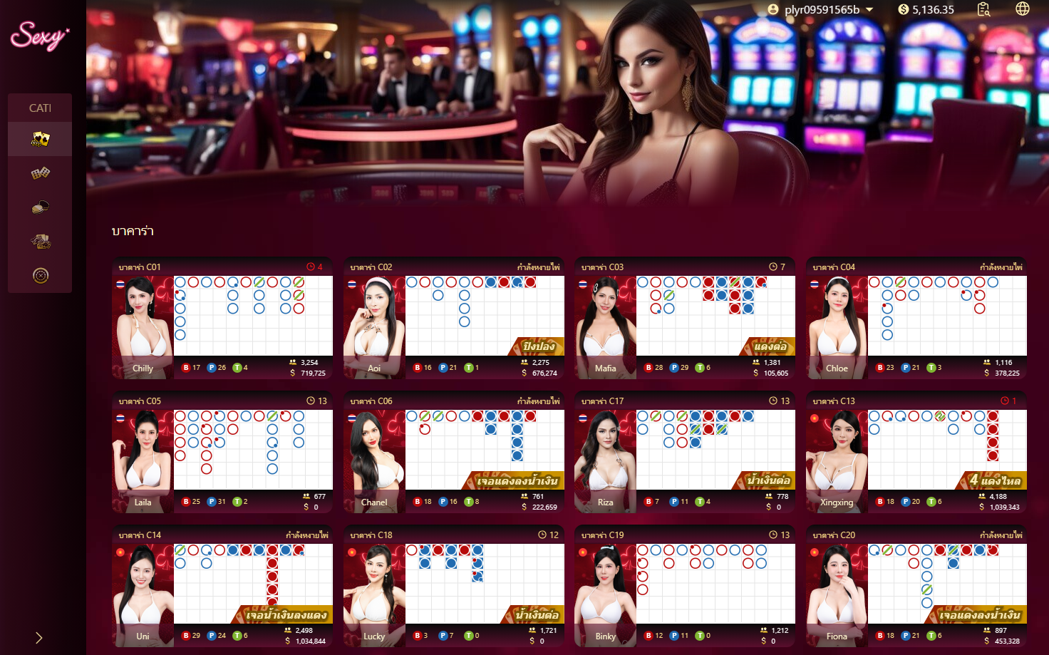ตัวอย่าง Casino Experience